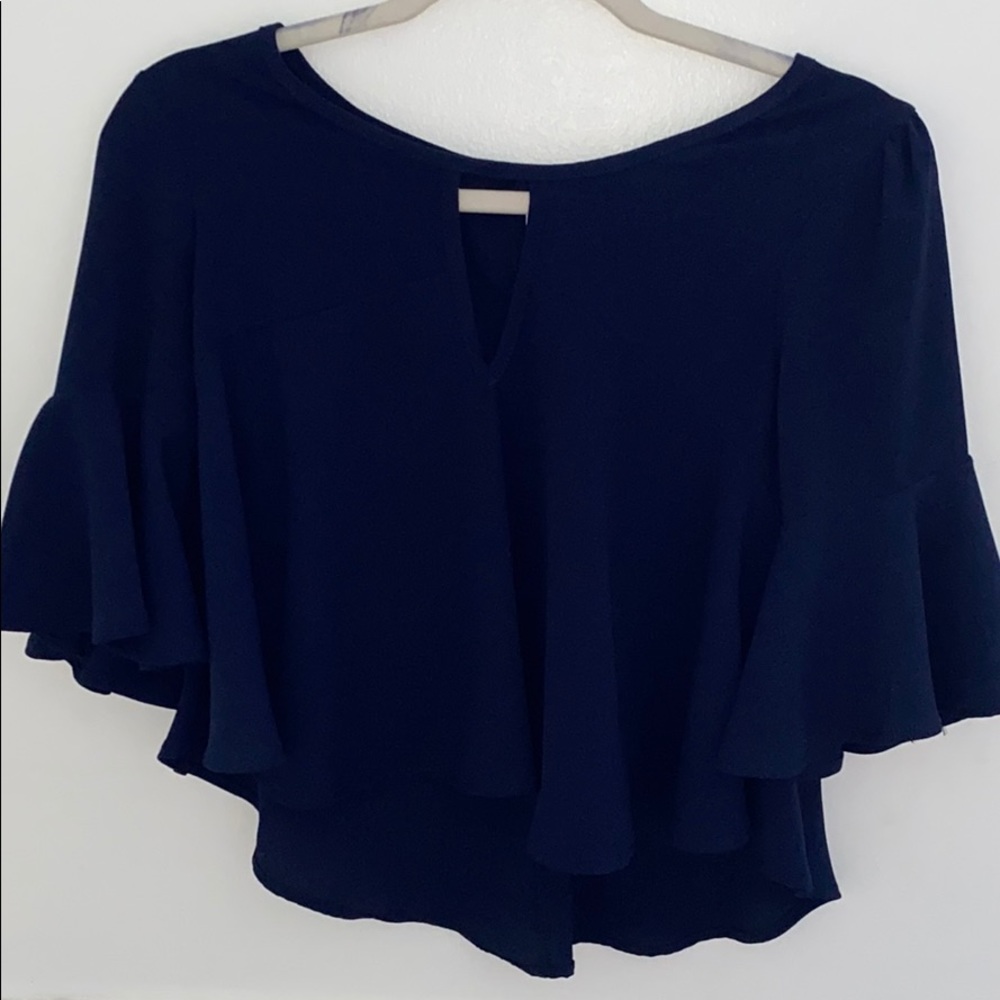 Navy Blue Agaci Blouse